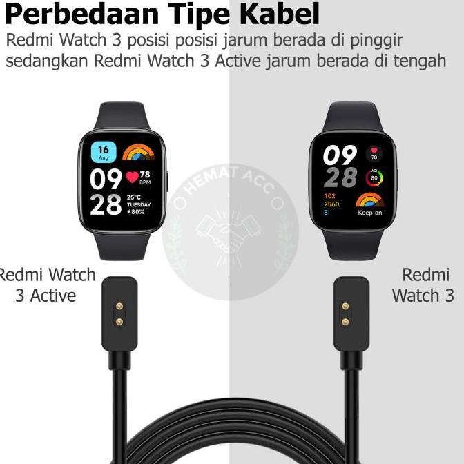 Kabel Charger Redmi Watch 3 / Redmi Watch 3 Active Hematacc