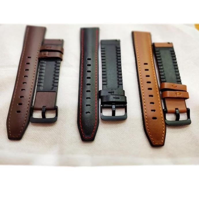 STRAP WATCH TALI JAM LEATHER RUBBER KULIT HUAWEI GT2E / GT 2E 46MM