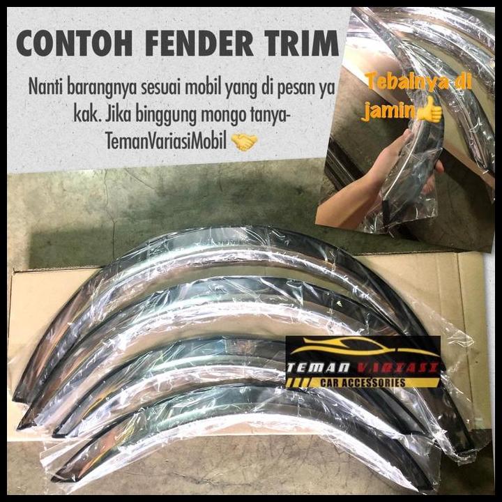 TERBARU LIST LIS ATAS BAN FENDER TRIM MOBIL DAIHATSU TARUNA SHORT STAINLESS 