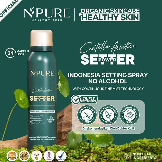 BIG SALE - NPURE Cica (Centella) Power Setter Setting Spray 100 ml / Long-Lasting Makeup / Matte Fin