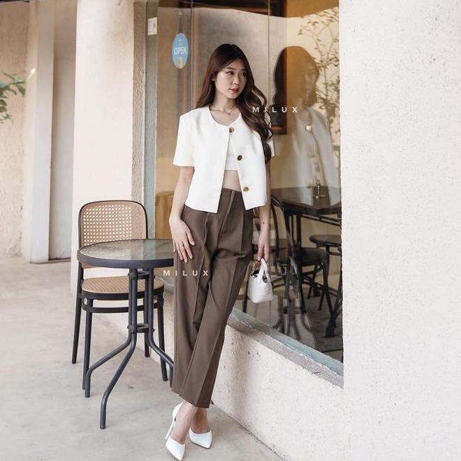 Kemeja Blouse Wanita Kemeja Blouse Wanita Daily Mx144 Wear Women Basic