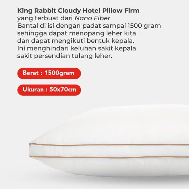 King Rabbit Cloudy Pillow Firm Bantal Kepala 50X70 Cm