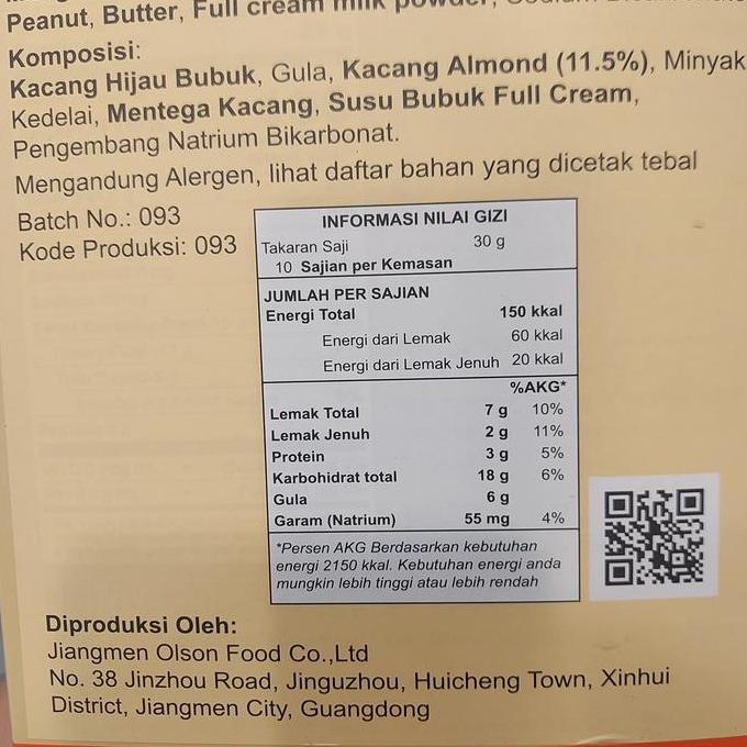 october fifth almond cakes biskuit rasa almond 300gr LS