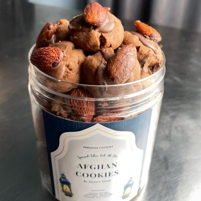 Afghan Cookies Almond Toples Tabung 600ml LS