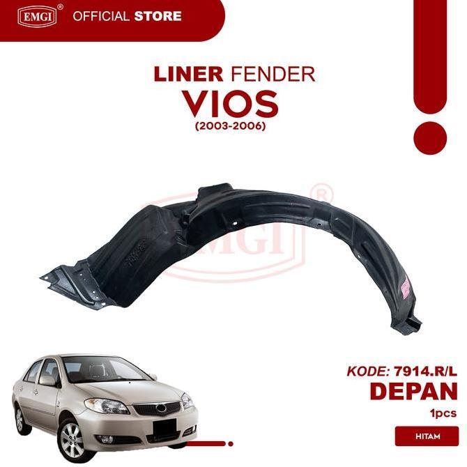 Emgi - Liner Vios 2003 Fender Spakbor Depan 2004 2005 2006 7914.R/L