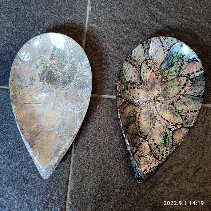 ] abalone shell plate/ piring kerang abalone TIGA