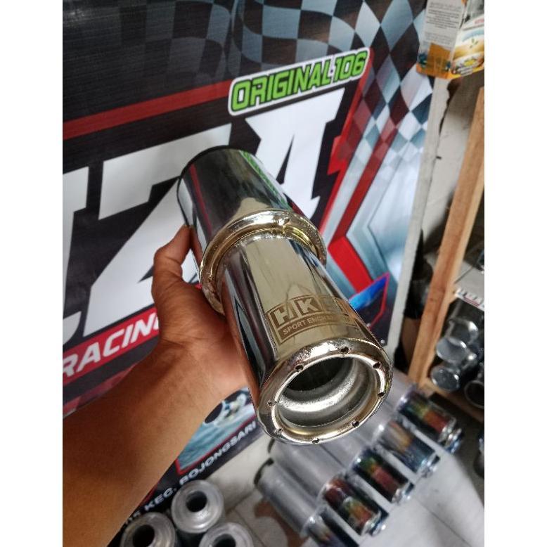 FREE ONGKIR KNALPOT MOBIL RACING HKS GRONEL BASS ADEM EMPUK BULET RAMAH DI JALAN (ORIGINAL CRUM)... 