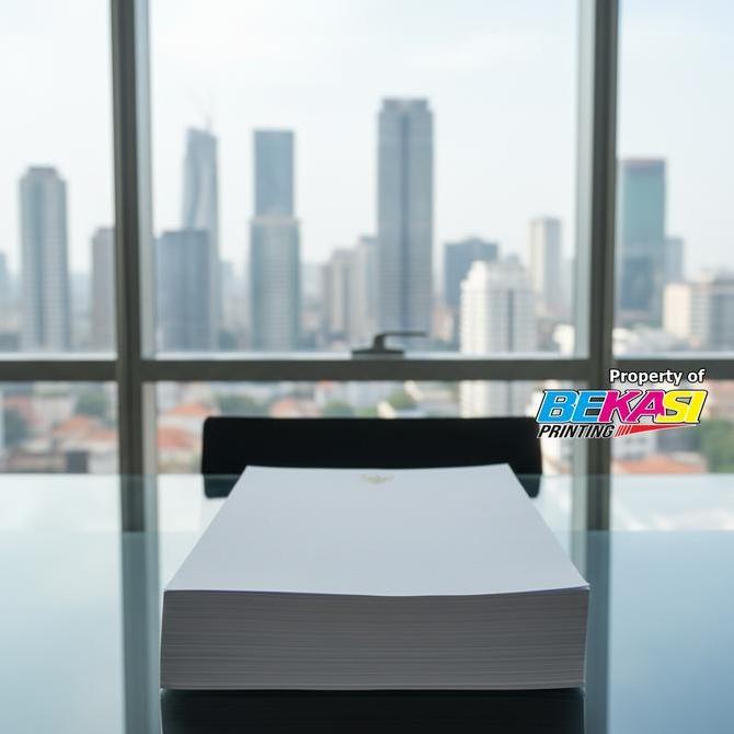 90 GSM Letterhead Kop Surat Concorde Foil Hot Print Poly Emas Gold NON CUSTOM