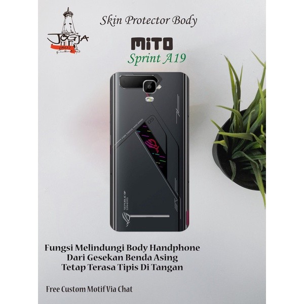 Garskin Case Dapat 2 Pcs Garskin Hp Mito Sprint A19 Motif Rog 3 - Free Custom Via Chat Custom Bisa C