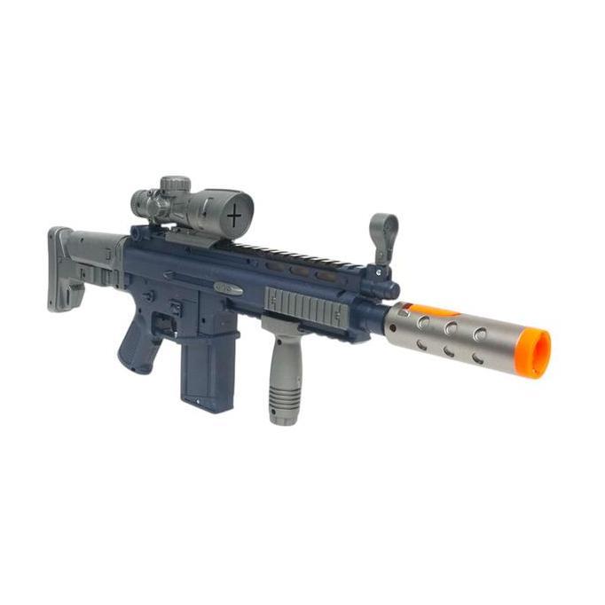 Promo Toys Kingdom Cruzer Blast Strike Force M4A1 - Abu-Abu/Biru Toys Kids Toy Senjata Tembak Gun To