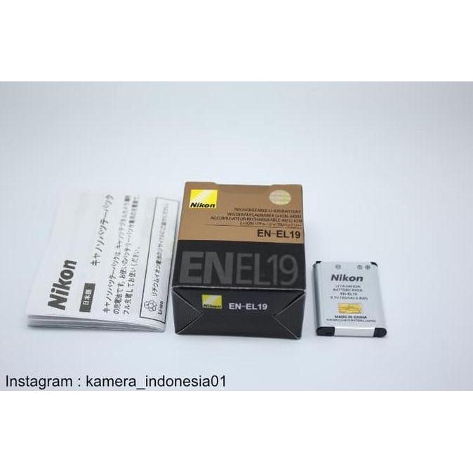 THE BEST BATERAI NIKON EN-EL19 UNTUK KAMERA COOLPIX A300 W100 S6900 S33 S3700 KODE 191