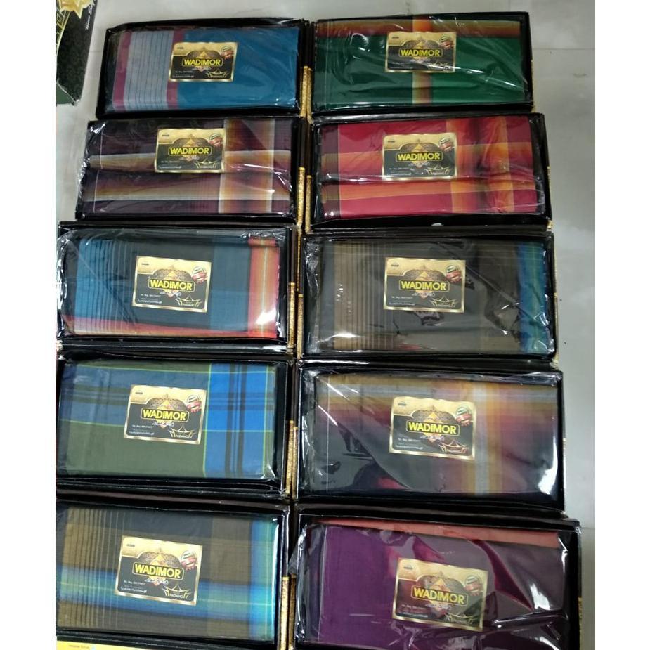 Sarung Wadimor Padang Horison Tiga Dara Klir Kain Samping Tenun Motif Kotak Kotak2 Dewasa Pria Laki 