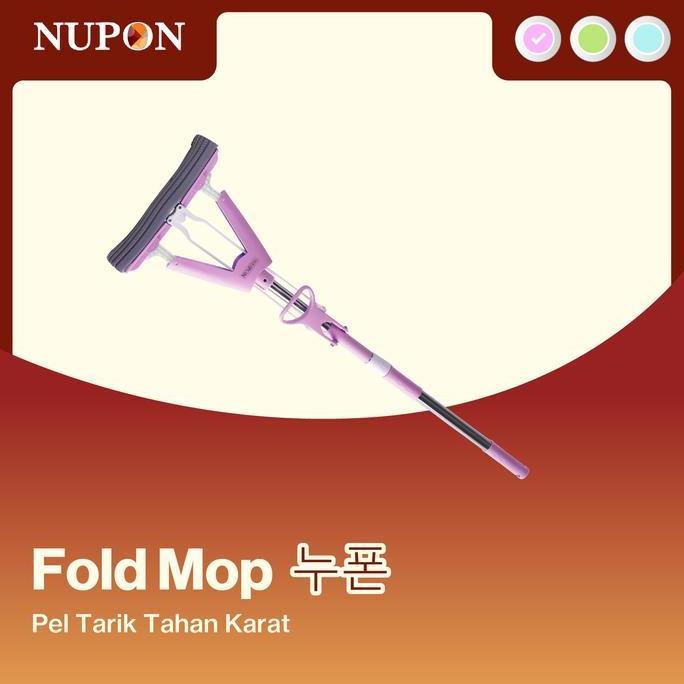 HARGA PABRIK - NUPON Alat Pel Pembersih Lantai Fold Mop Stainless Anti Karat