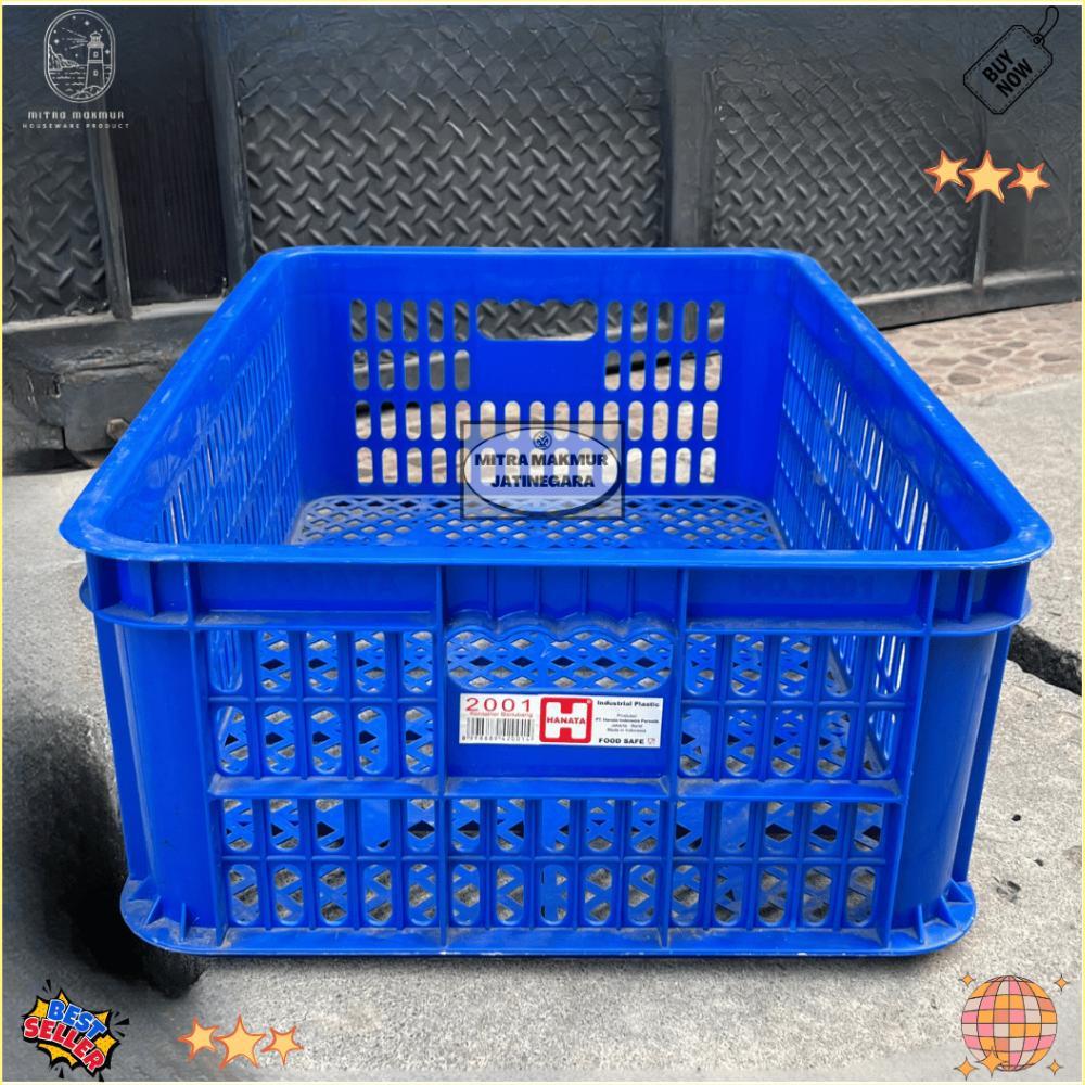 Keranjang Industri Hanata 2001 Kontainer Krat Plastik Tebal Hanata 2001 Kontainer Box Lubang Viral