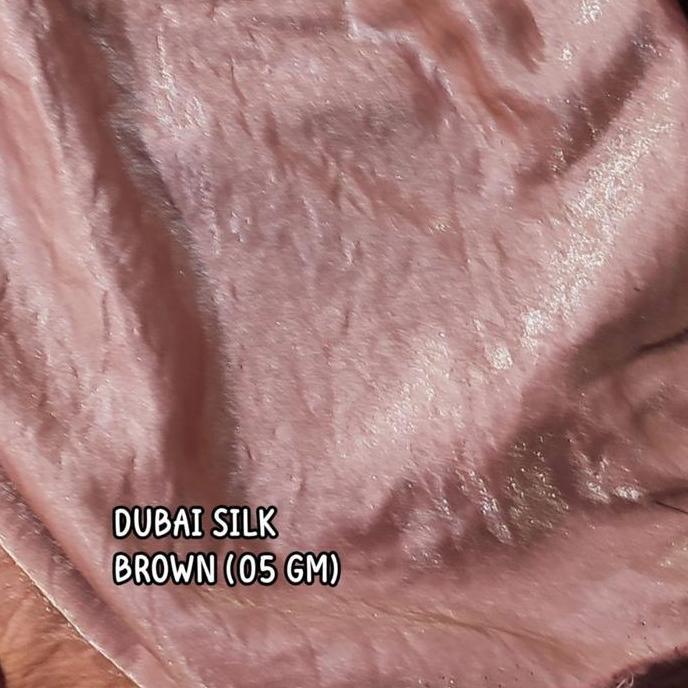 KAIN METERAN BAHAN DUBAI SILK SATIN UNTUK DRESS / BLOUSE KODE 100
