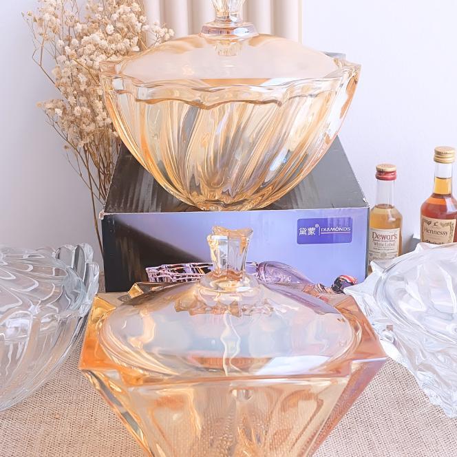 Tempat Kue Lebaran Set Mewah Jumbo Besar Toples Kaca