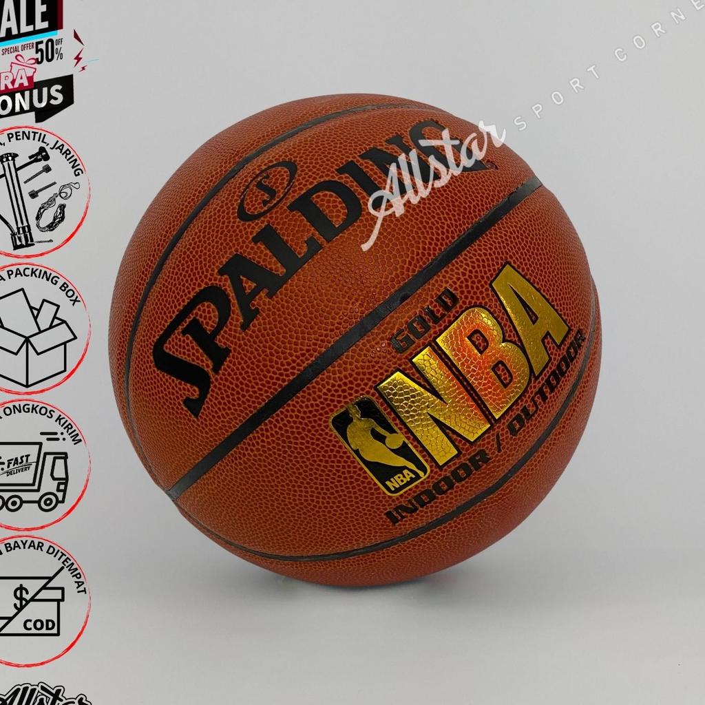 Spalding Bola Basket Original Training Ball Bola Basket Spalding Nba Gold Size 7 Leather