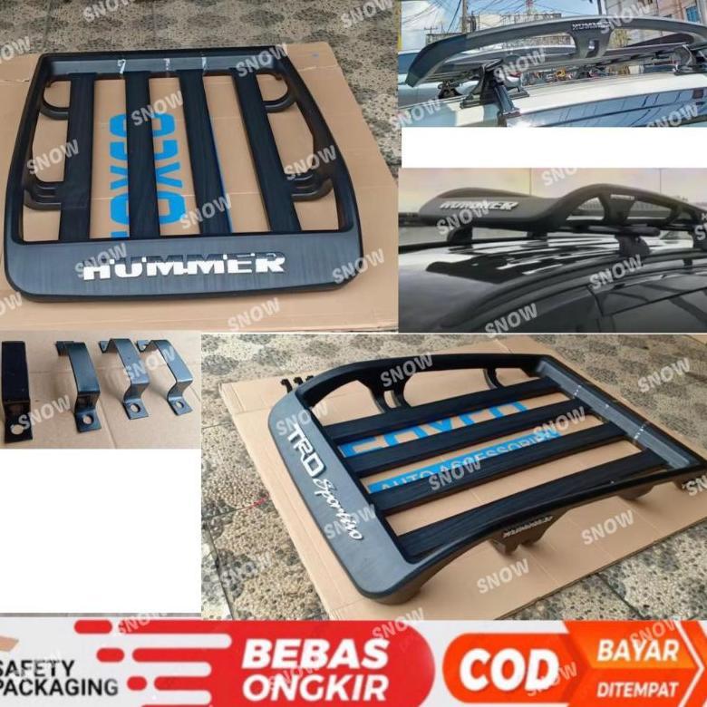 FREE ONGKIR RAK ROOF RACK BAGASI ATAS MOBIL UNIVERSAL HUMMER TRD SPORTIVO AVANZA XENIA RUAH TERIOS F