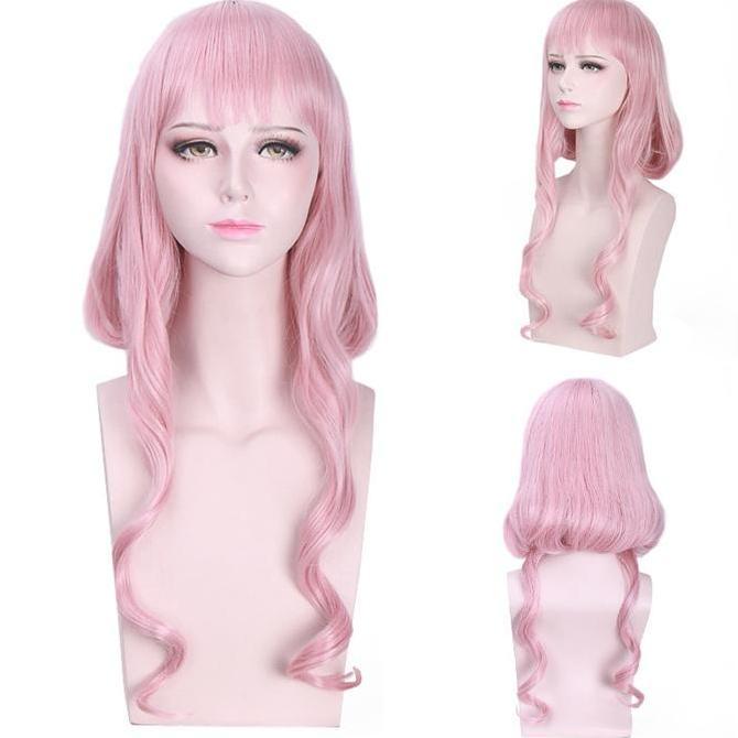 LOL-127 wig rambut palsu cosplay love nikki wedding pink