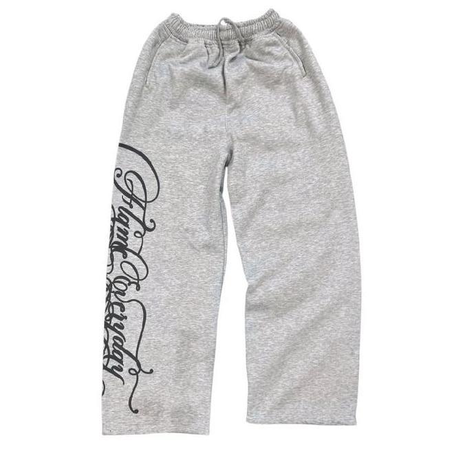 Flame Everyday Celana Flame Everyday Celana Baggy Grey Sweatpants Eliot Unisex