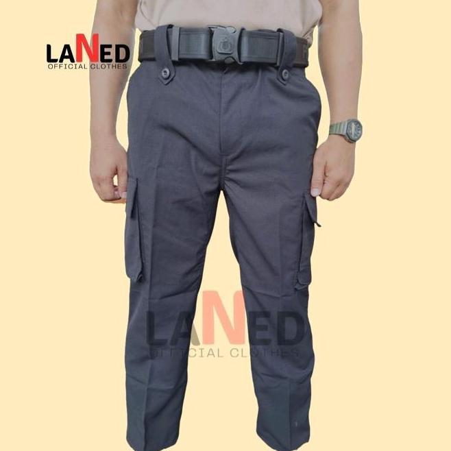 Celana Pdl Jatah Coklat Hitam Kain Katun Coklat Hitam Polri Seragam Satpam 100