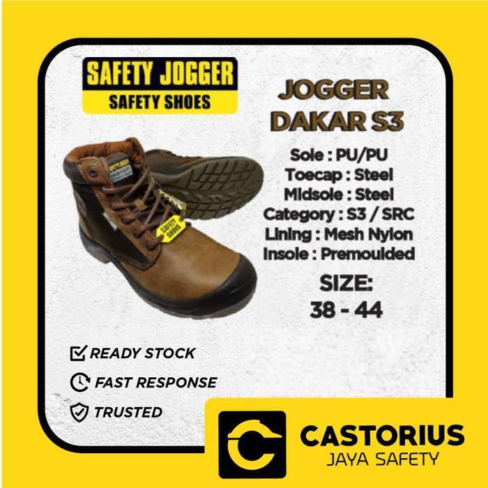 Safety Shoes JOGGER DAKAR S3 Brown / Sepatu Safety JOGGER DAKAR S3