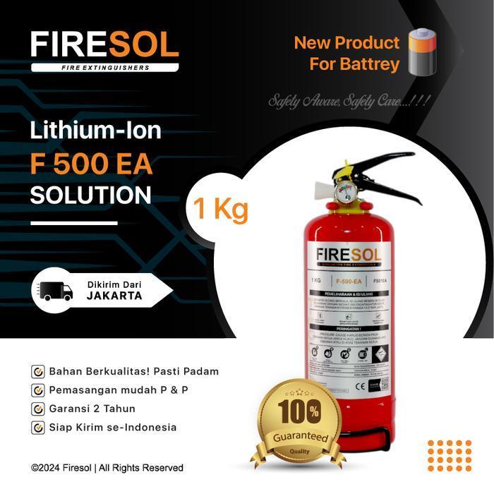 Firesol Apar 1 Kg F500EA Kualitas Premium Alat Pemadam Kebakaran Lithium-Ion untuk Mobil Listrik Pro