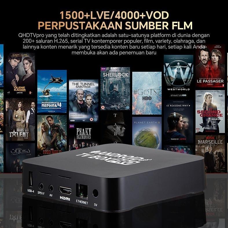 NEW PRODUCT MANU Android TV Box 4K HD Set-top Box STB 8+128G 2.4GHz WiFi Smart Home Theater Media Pl
