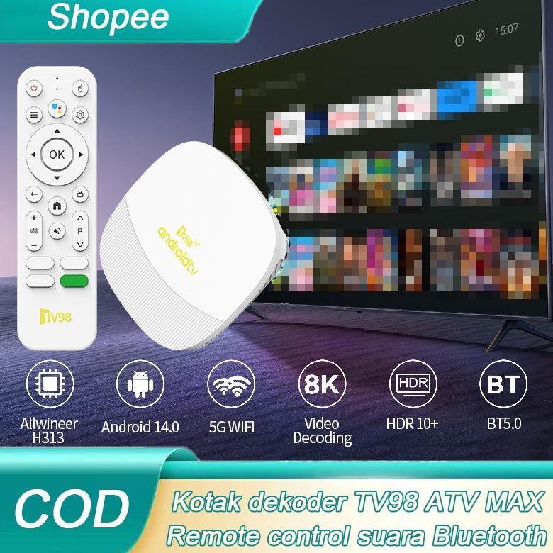 HOT SALE {Rumah Xiaomi}TV98 ATV MAX Android TV Box with Dual Band 5G WiFi and Remote Control Set-top