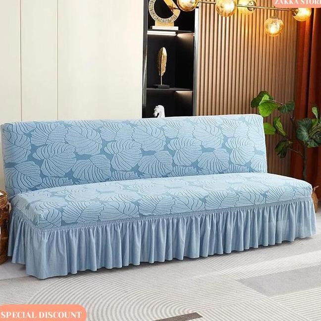 Zakka Cod Cover Sofa Bed Rumbai Sarung Sofa Bed Penutup Sofa Elastic Ern Spandex Armless Sofa Bed Co
