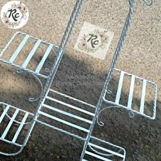 Rak Dekorasi Taman Pot Besi Tanaman Vertikal 6 KOTAK PREMIUM STEEL AGR