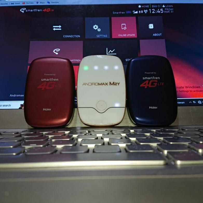 Andromax M2Y MiFi 4G LTE Modem Pakai Battrey Suport Smartfren Unlimited 4G LTE B5'B40 LTE 850'2300Mh