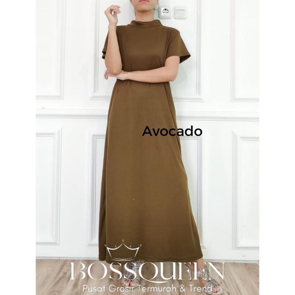 INNER DRESS RAJUT LENGAN PENDEK BAHAN KNIT PREMIUM / DRESS RIP RAJUT / DRESS WANITA / DRESS TANGAN P
