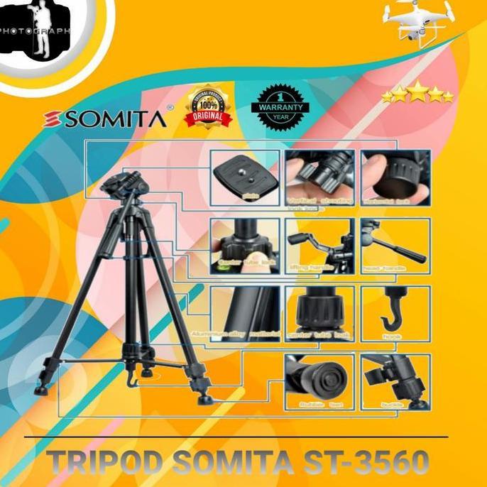 NEW TRIPOD KAMERA SOMITA ST-3560 - SOMITA ST-3560
