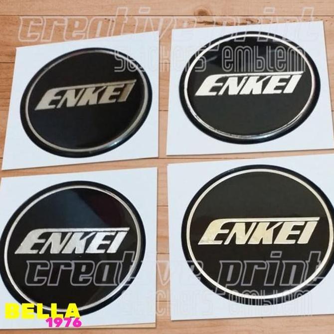 Bella Sticker Timbul Tutup Dop Velg Enkei