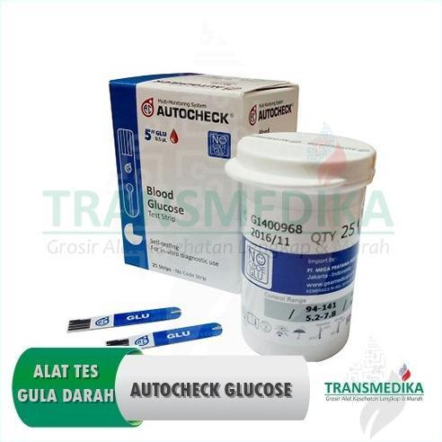 Autocheck Glucosa / AUTOCHECK Gula Darah / Autocheck strip refill gula darah / Autocheck glucose / A