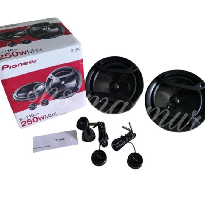 NEW Pioneer Speaker Mobil TS-160 Split 2 Way 250W Max 158mm Woofer 30Watt Output Daya Jernih Audio M