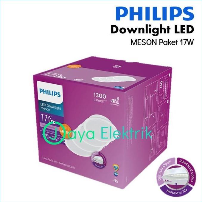 Lampu Downlight LED PHILIP Meson Multipack 17W - Lampu LED Plafon Paket 17 Watt
