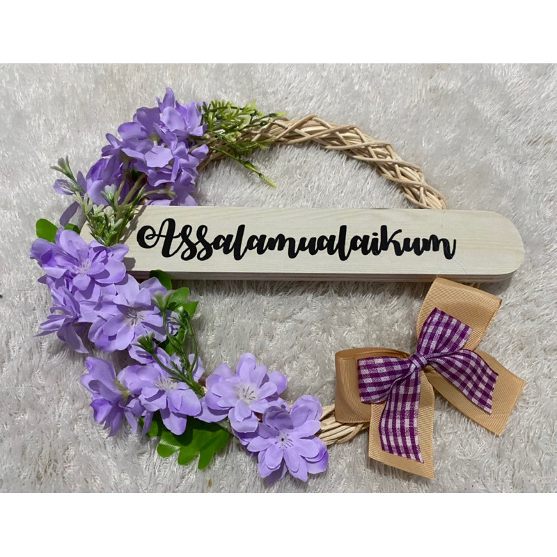 Hiasan Pintu Lebaran Hiasan Dinding Ring Akar Rotan Murah Bahan Premium