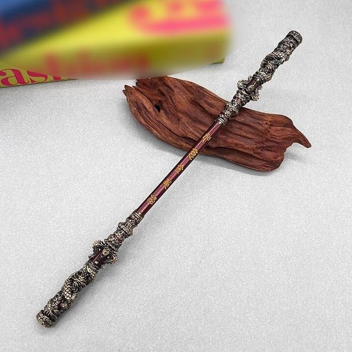 Black Myth Wukong Tongkat Toya Sakti Pajangan Bahan Besi