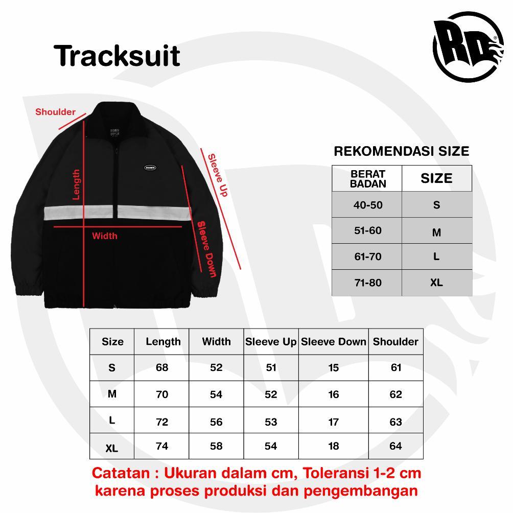 Original Rown Division Tracksuit Tracktop Jacket || Shaggy Black (Series)