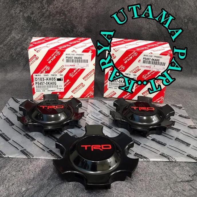 COVER WHEEL-DOP VELG-DOP RODA VRZ FORTUNER TRD DIAMETER DALAM 9.5CM/DIAMETER LUAR 14CM TH 2020 UP AS