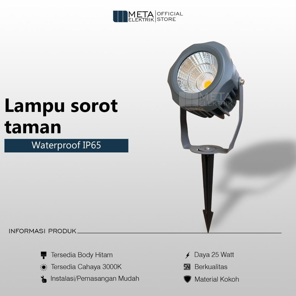 Lampu Sorot Taman 25W Tancap Waterproof Lampu Taman Tancap Outdoor 25 Watt
