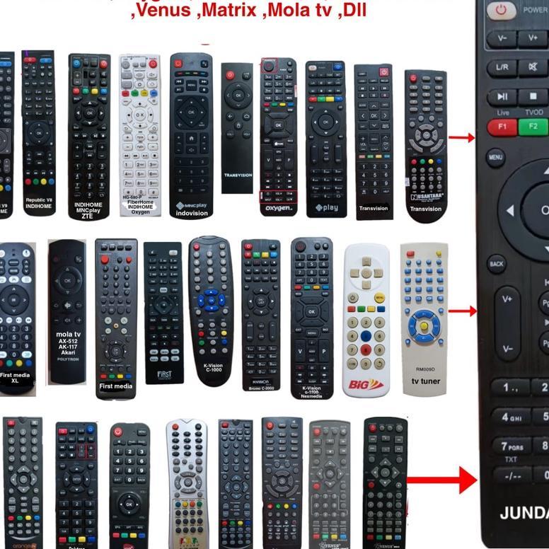 Remote Mnc Play Mnc Vision K-Vision Transvision First Media Venus Matrix Indihome Fiberhome Huawei M