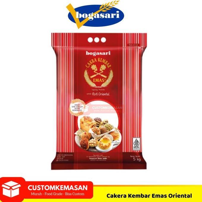 Grosir Bogasari Cakra Kembar Emas Roti Oriental 5Kg / Cakra Kembar Emas Roti Oriental / Tepung Terig