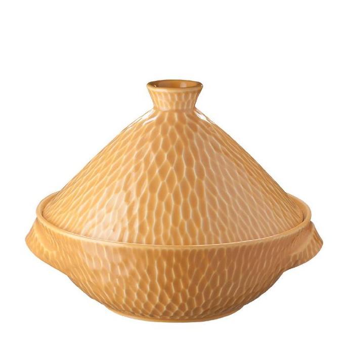 Tagine Bowl / Mangkok Saji & Nasi Jenggala Hammered 25 x 21,5cm Kuning