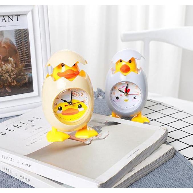 Jam meja Weker Alarm Clock Karakter Telur Bebek Ayam Lucu