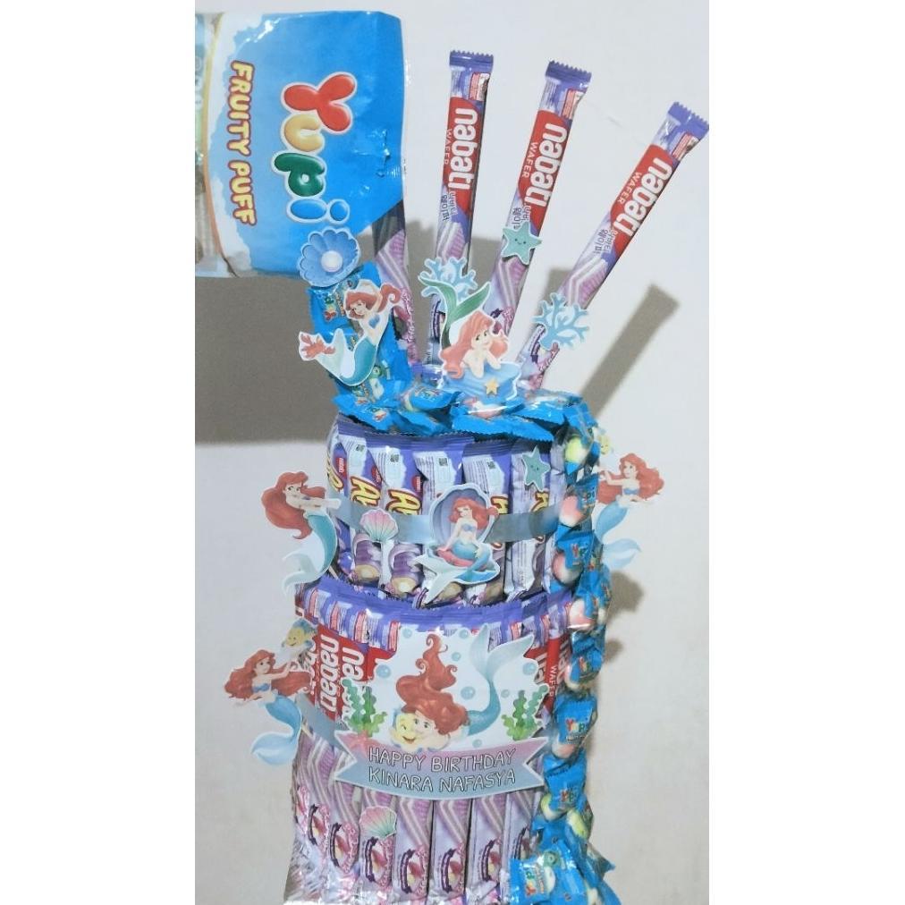 Murah Bingkisan Ulang Tahun Tart Snack Tower Bisa Custom Tema Dan Tarik Uang