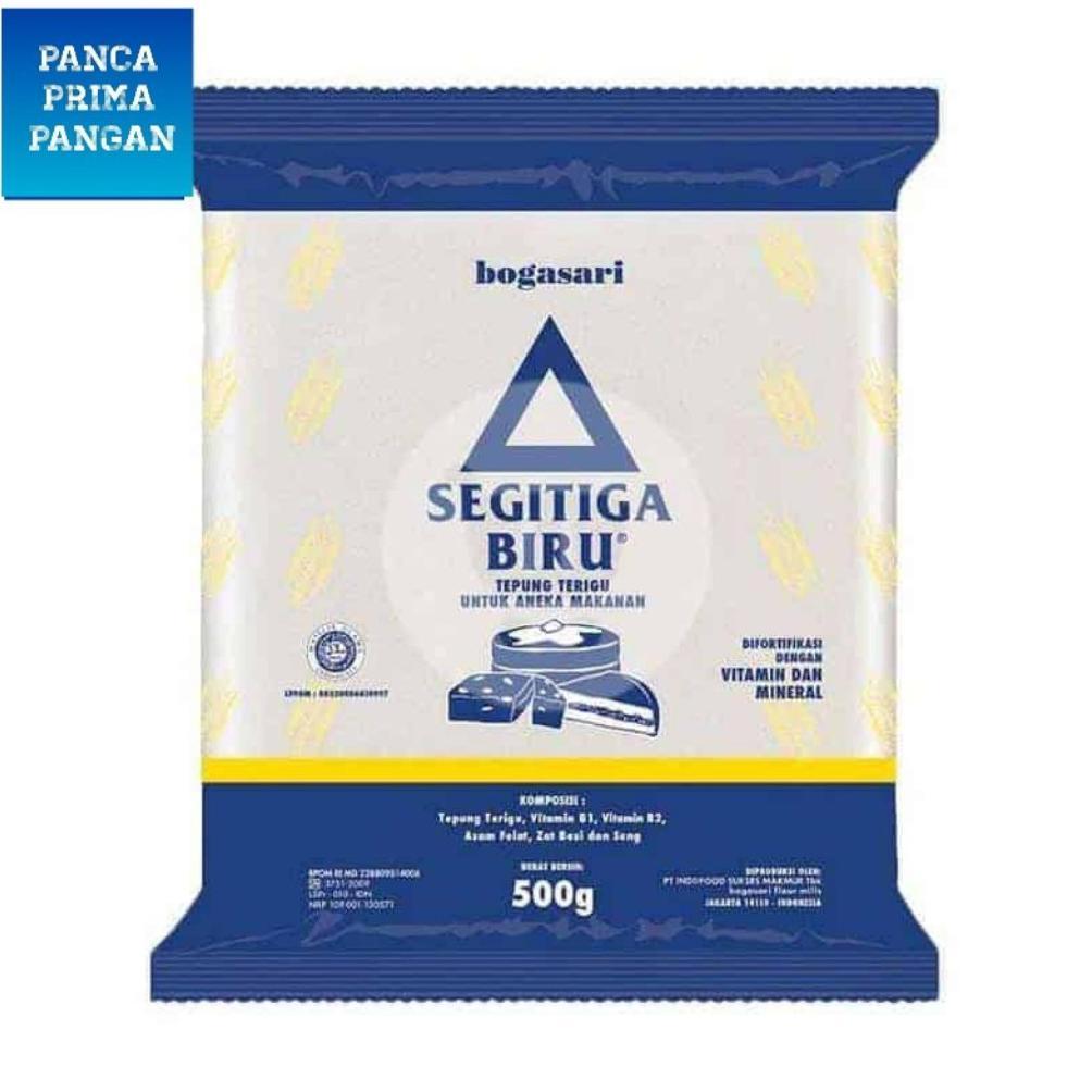 Promo Tepung Terigu Segitiga Biru 500 Gr - 1 Dus Isi 20 Pcs
