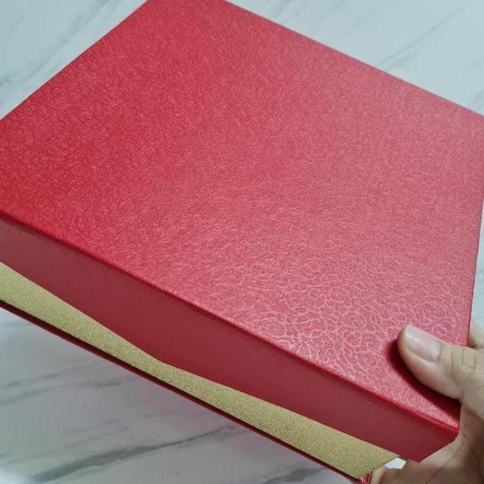 Avvolgere- Box Magnet Dasi 20X20X8Cm | Hardbox Kotak Kue Lapis Legit | Hamper Imlek | Natal | Idul F